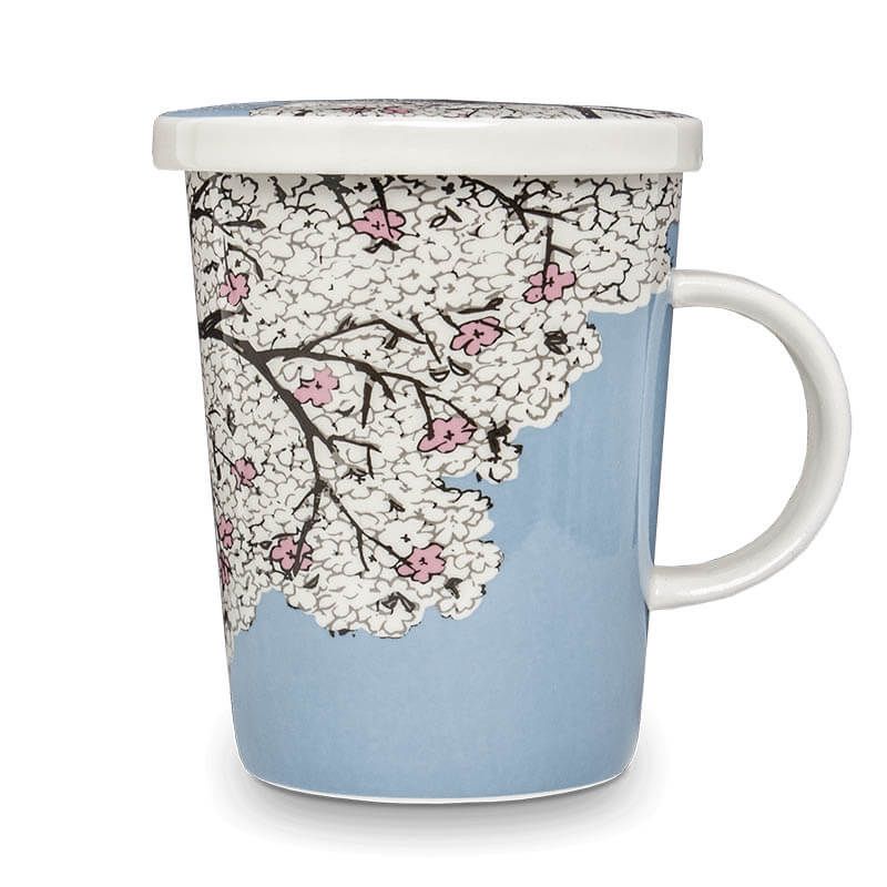 Tea mug with filter Almond Blossom Ø9,5 cm | H11 cm 6007489