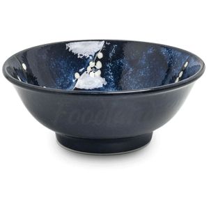 Tokyo Design Studio Blue Sakura Ramen Bowl, 17cm, Blue